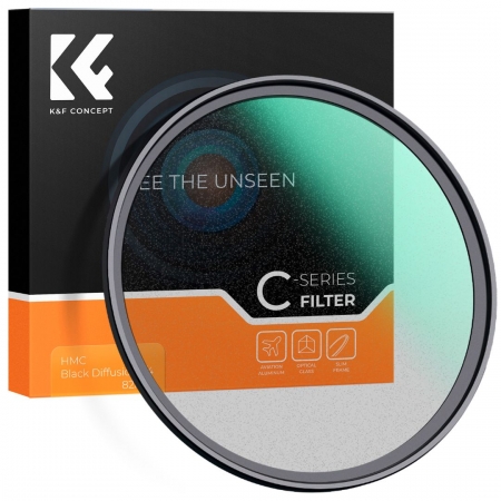 K&F Concept 67mm C Series Black Mist Filter 1/1 Ultra-thin multilayer Green Coating KF01.2230